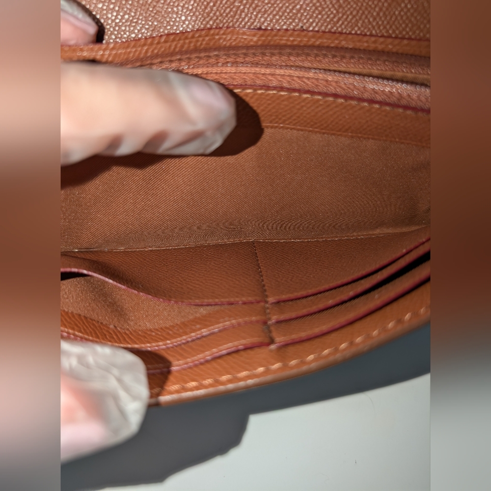 Coach Signature Canvas Long Wallet - Picture 10 of 11